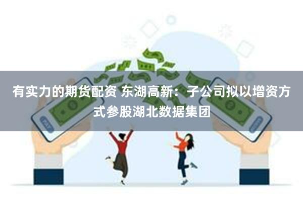 有实力的期货配资 东湖高新：子公司拟以增资方式参股湖北数据集团