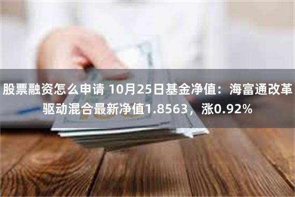 股票融资怎么申请 10月25日基金净值：海富通改革驱动混合最