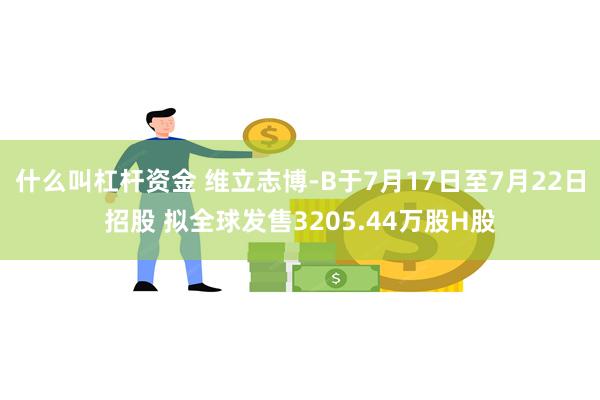 什么叫杠杆资金 维立志博-B于7月17日至7月22日招股 拟